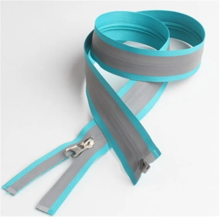 Custom Hygiene Reflective Invisible Open Zippers Ended Waterproof