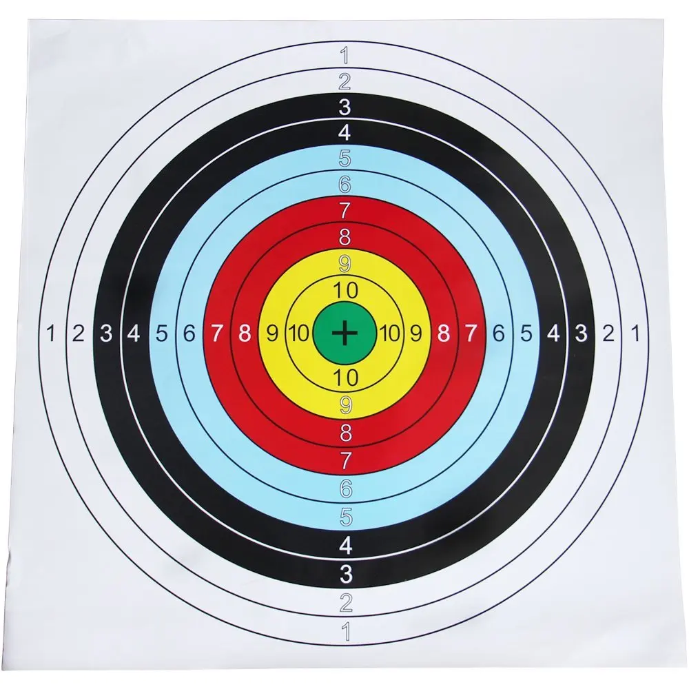 10Pcs Outdoor Archery Target Paper Face for Arrow Bow Shooting Hunting 60cm. 