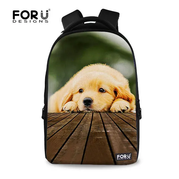 backpack with dog design