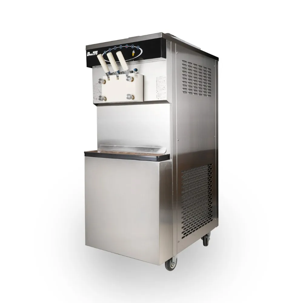 Three Color Stainless Steel Soft Ice Cream Machine - Buy Ice Cream ...