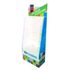 Floor standing point of purchase cardboard cell phone accessories display rack with hangers