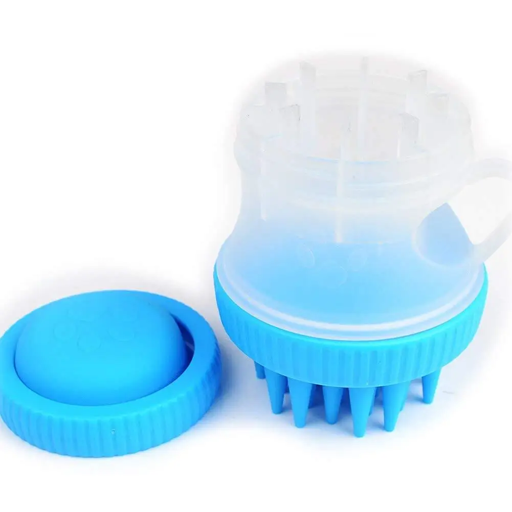 Hot Sale Silicone Pet Grooming Brush Pet Bathing Tool Massage Shampoo