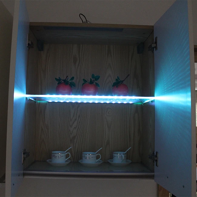 Aluminum Glass Showcase Display Led Glass Shelf Light With Rgb Color Changing Buy Led