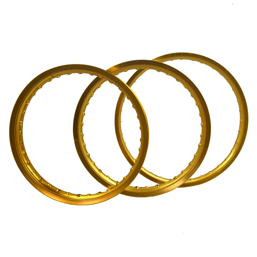Motocross 1.6x21"/ 2.15x19"/1.85x19" Aluminum Alloy Gold Wheels Rims