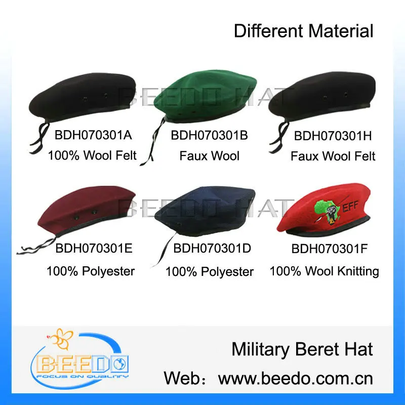 New Design Polyester Us Pre Shaped Che Army Beret Colors - Buy Pre ...