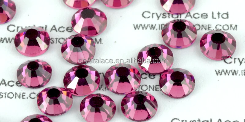 Factory directly wholesale rhinestone olivine colour hot fix crystals for apparel fashion