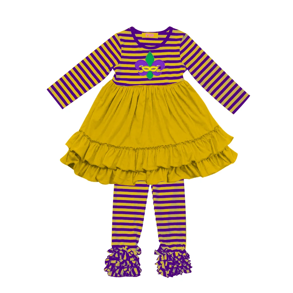 Mardi Gras Children Boutique Baby Girls Designs Clothes Green Ruffle ...