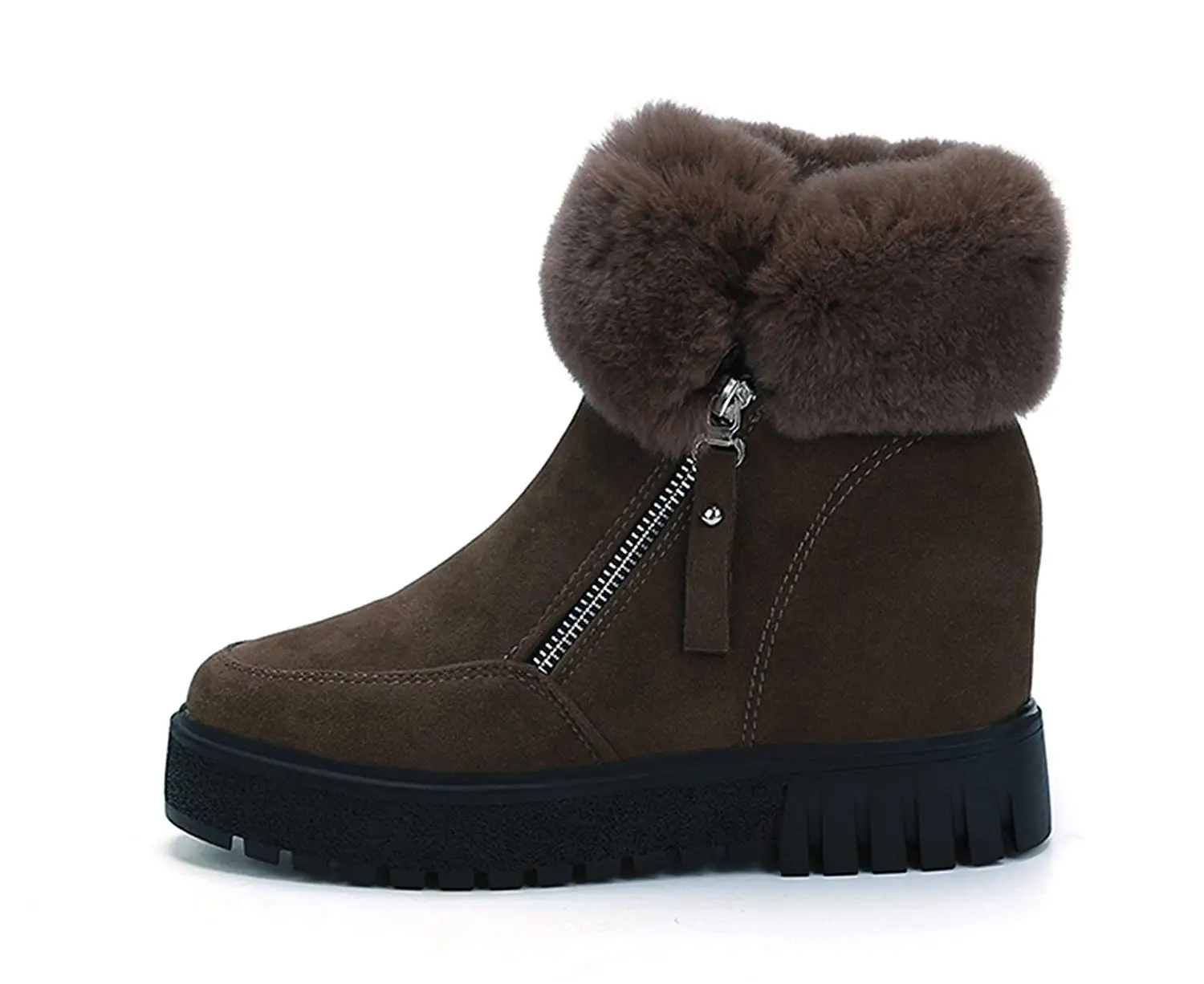 cheap womens wedge boots with fur