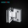 Stainless steel 90 degree glass clamp hinge for frameless shower glass door
