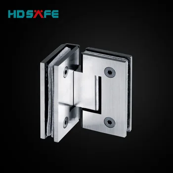 Stainless Steel 90 Degree Glass Clamp Hinge For Frameless Shower