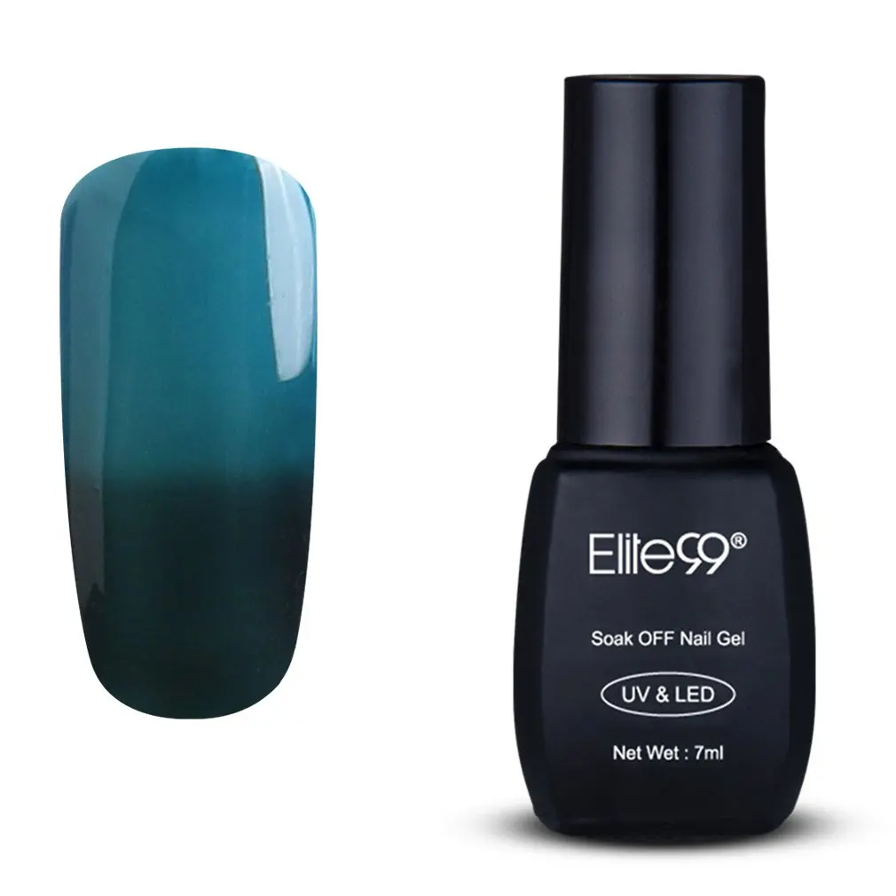 Elite99 Temperature Color Change Nail Polish, Thermal Color-Changing UV LED Soak Off Nail Art Gel Polish, Professional Salon Manicure Pedicure 7ML 5747