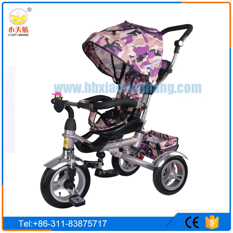 China supply cheap baby in ride on car tricycle with push handle