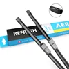 Front Windshield Wiper Blades for Peugeot 607 Fit Side Latch Arms Model Year From 2002 - 2011
