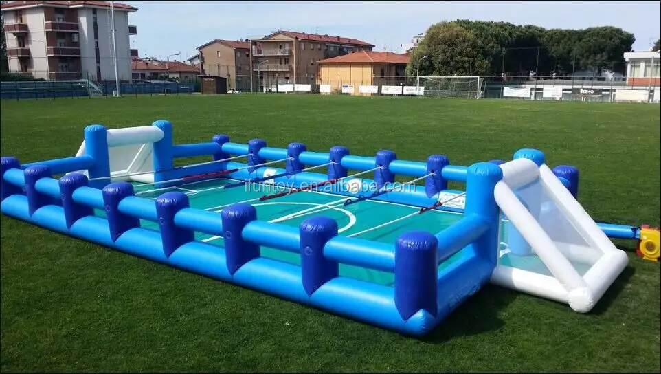 Outdoor Human Foosball Inflatable Human Table Soccer Slip N Slide