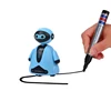 777-631 mainan drawing robot ihumanoid intelligent penguin battery operated pet educational robot for learning