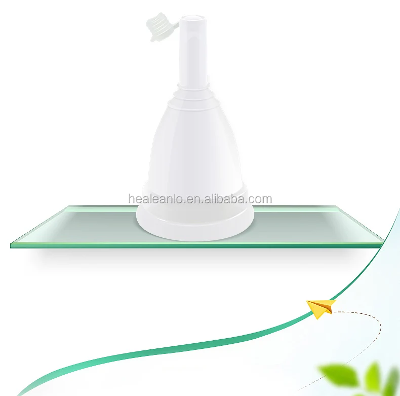 Ladies Hygiene Products Silicone Discharge Menstrual Cups With Valve