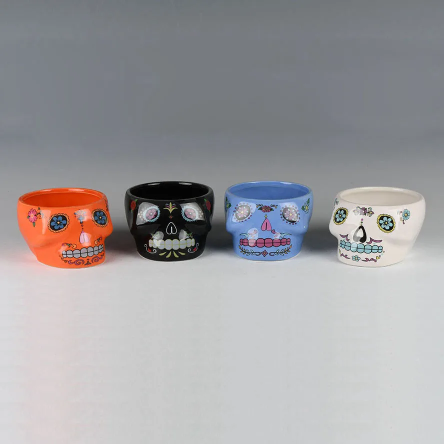 Wholesale Custom Ceramic Skull Shape Salad Bowl Buy Salad Bowl