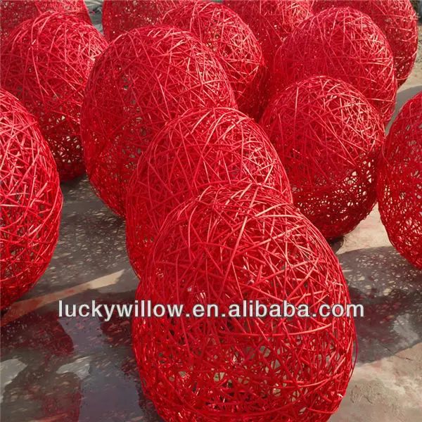 Woven Colorful Large Decorative Wicker Ball Buy Wicker Ball