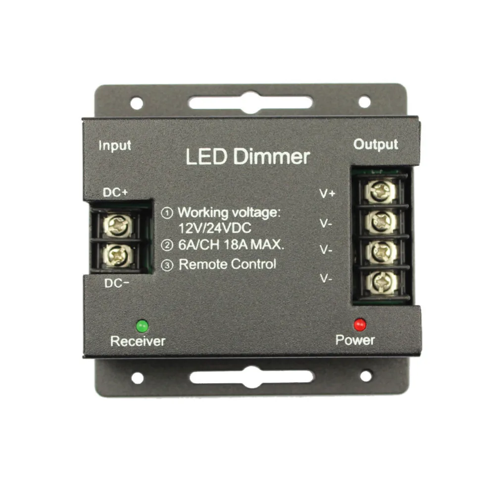 Dc12v24v 18a 11key Iron Shell Led Single Color Dimmer Wireless