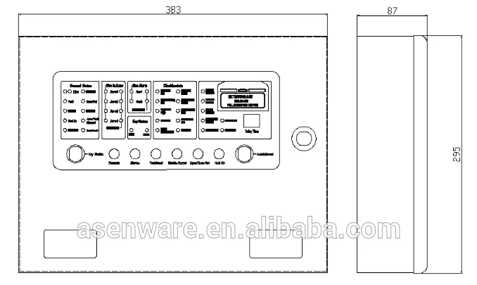 CO2 Fire Suppression System Automatic Fire Extinguisher Control Panel
