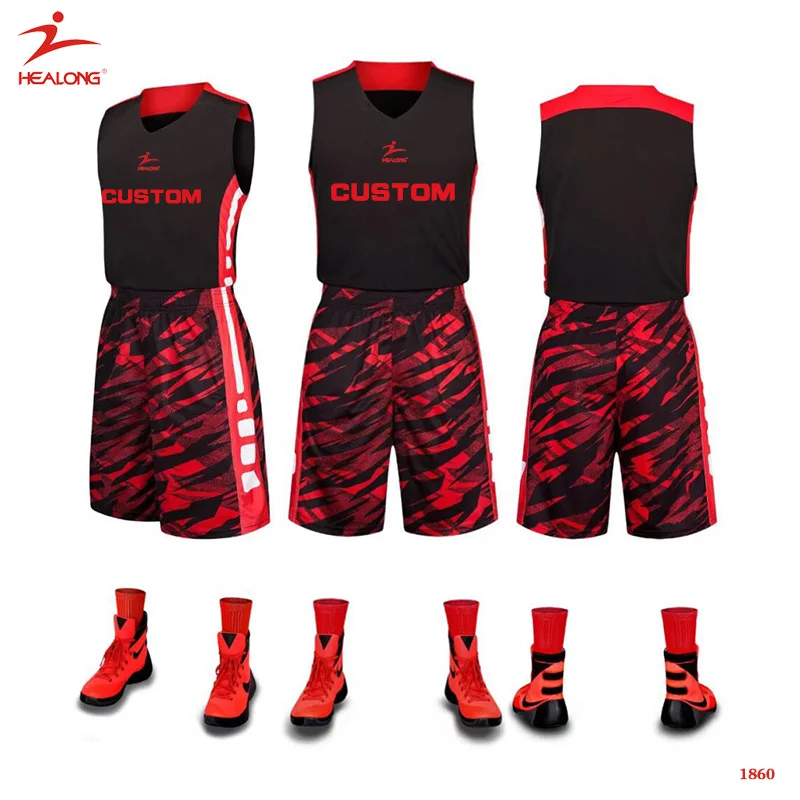 basketball jersey red and black