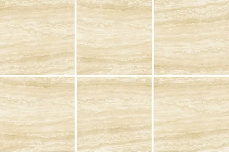 Porcelain imitation travertine tile