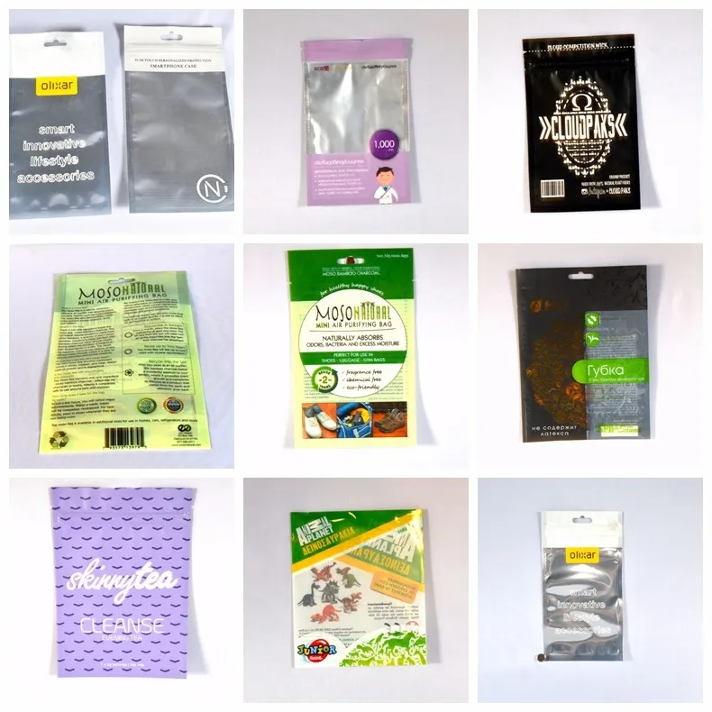Printing custom or Wholesale stand up plastic sliver bag hs code 392321