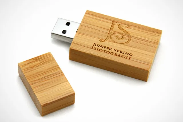 8Gb USB Gift for All Occasions Wood Flash Drive with Laser Engraving Enso 8Gb Bamboo USB Flash Drive with Rounded Corners