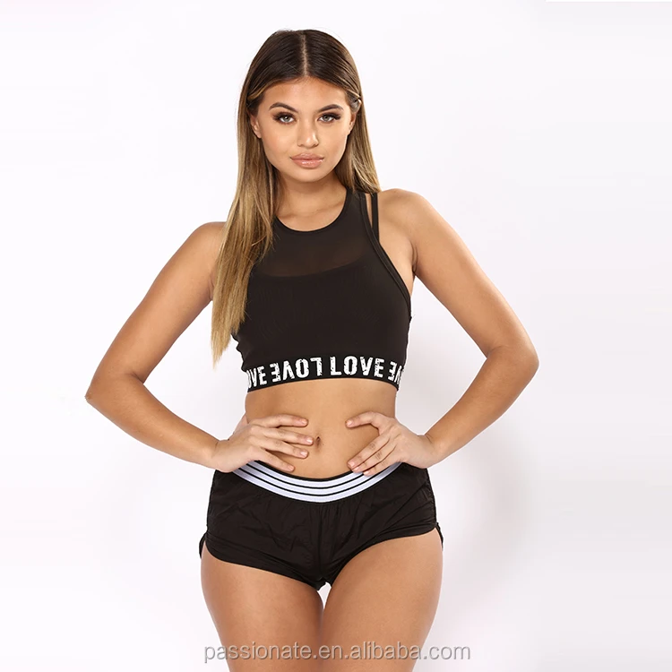 sports bra and shorts set