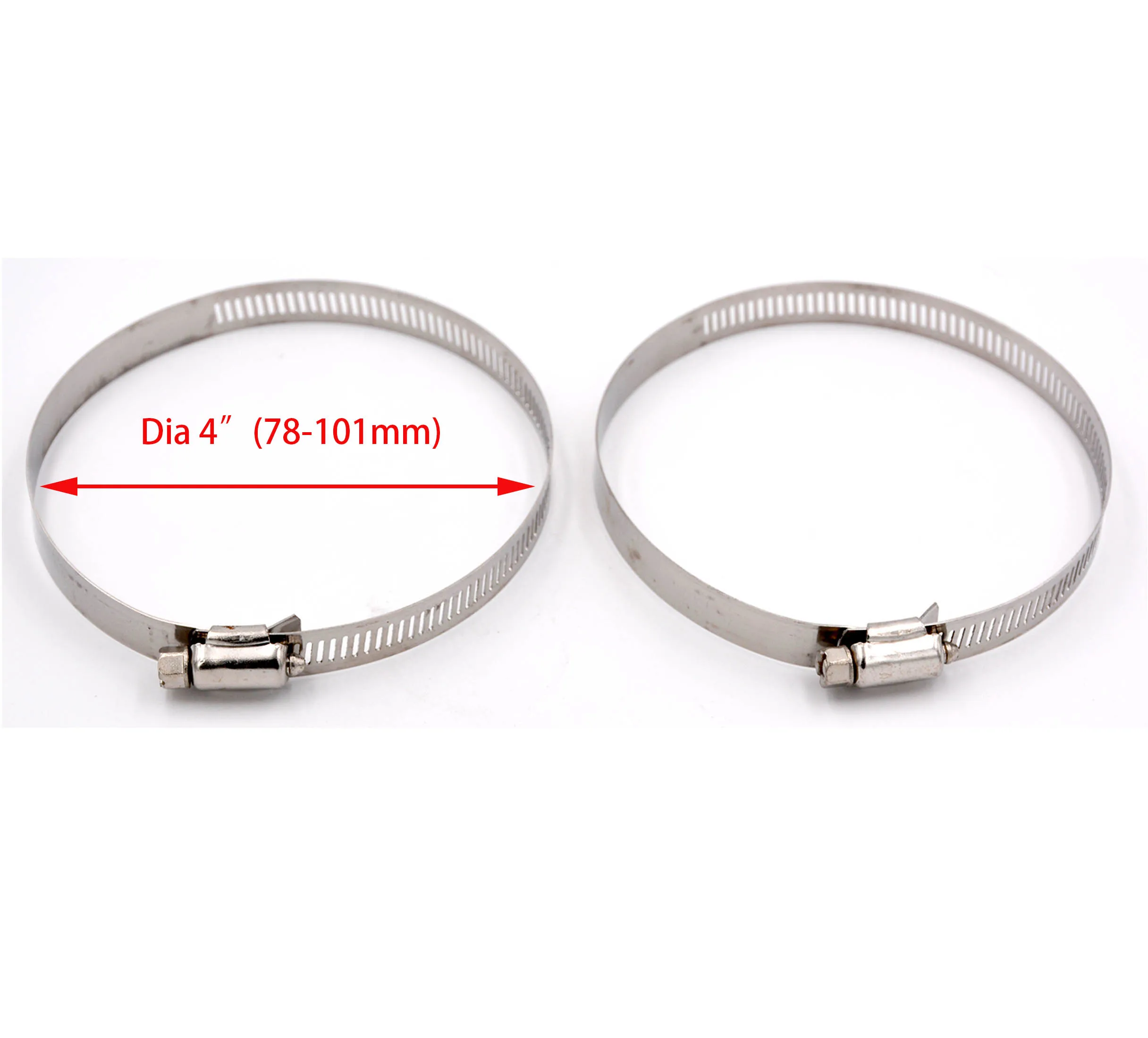 Clamps Optional 4 Inch 50 Feet Noninsulated Flex Air Aluminum Ducting