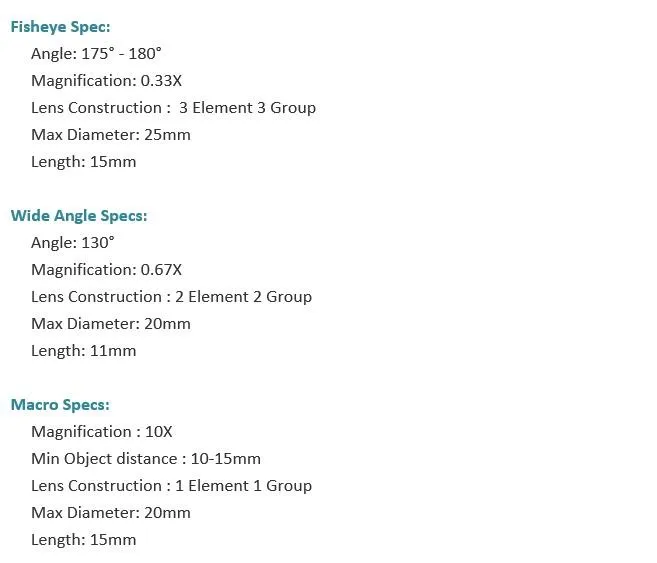 2016 New Mobile Phone Camera Extra Lens Fisheye Lens 3 in 1 Zoom Lens Good quality for iPhone Samsung HTC