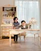 Luxury Royal Child Wood Study Table and Chairs, Hand Carved Kids Reading Table (BF01-70307)