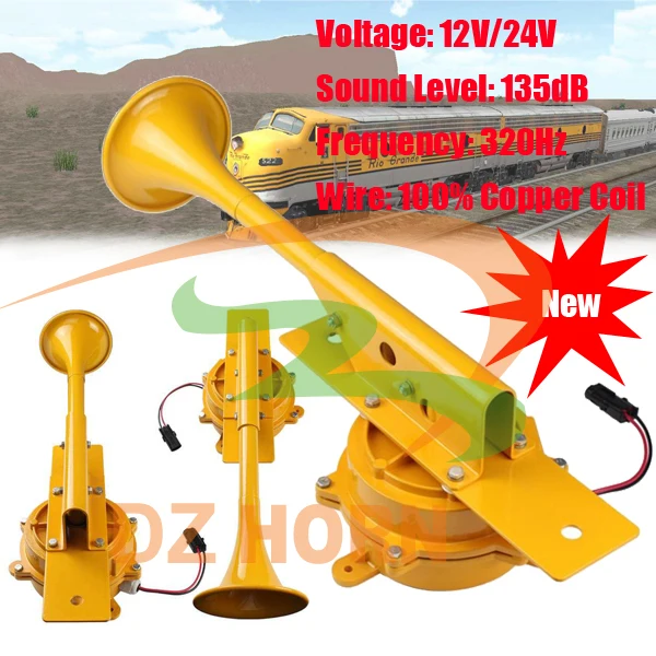Ultra loud 24VDC 52 Resonating Horn, heavy duty construction ferry