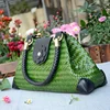 New Imported Straw Woven Bags Beach Bags Ladies Holiday Travel Hand Handbag Shoulder Bags For Women