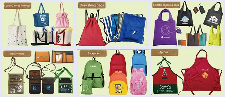 Promotional Printed Canvas Cotton Drawstring Sling Bag