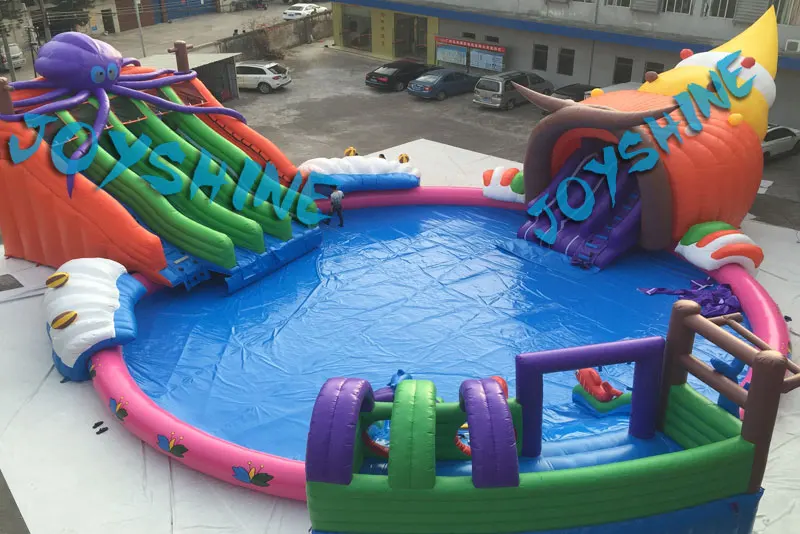 Backyard Water Play Amusement Playground Commercial Water Parks Slide Pool Equipment Kids Adult Outdoor Inflatable Water Park