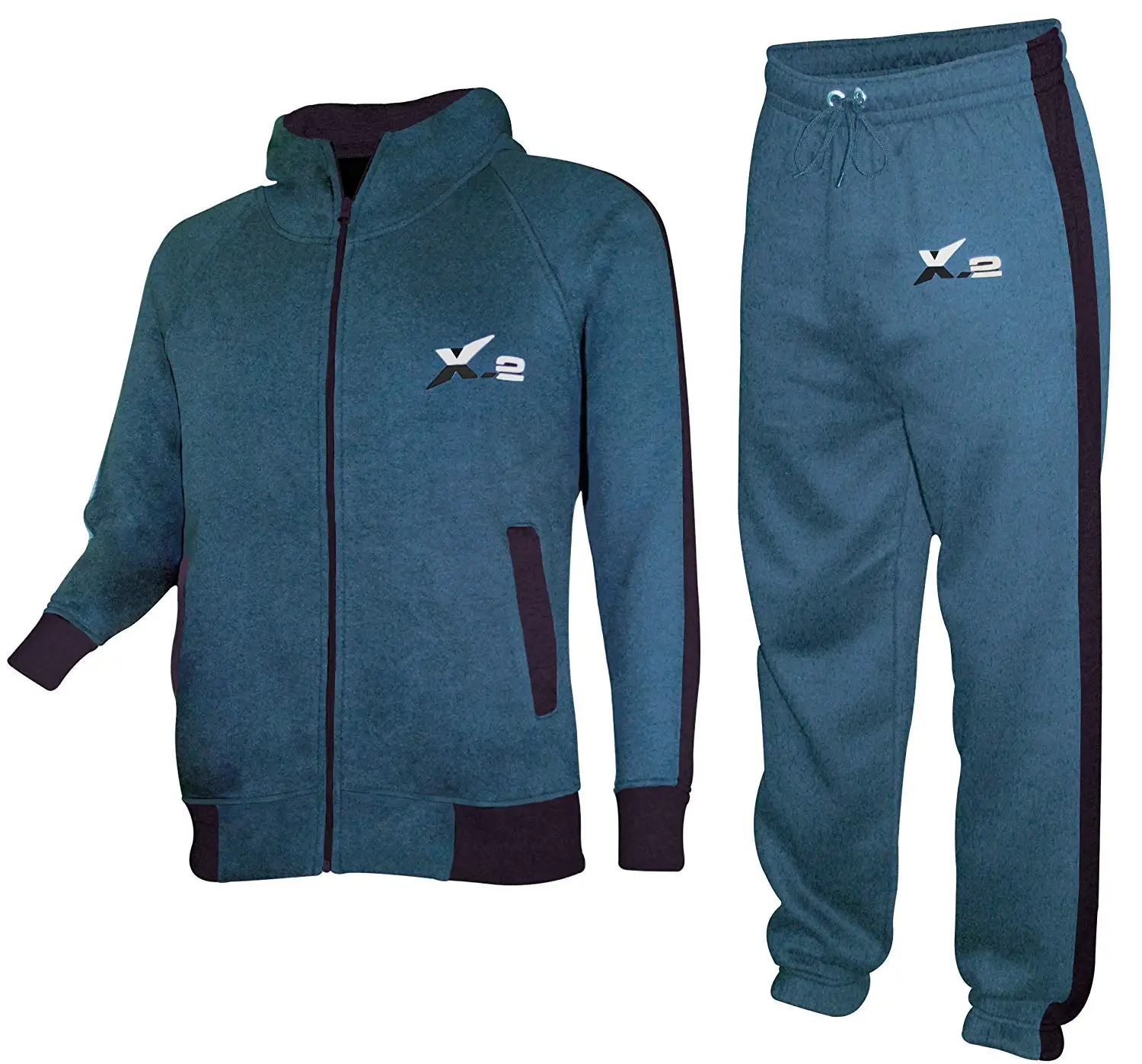 ONCEGALA Mens Athletic Velvet Fleece Tracksuit Jogging Sweatsuit Activewear