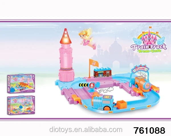 girl race track toy