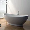 2018 new design bathroom solid surface bathtub freestanding bathtub