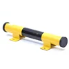 Factory high quality yellow and black parking bollard Steel Road Parking Space Protector