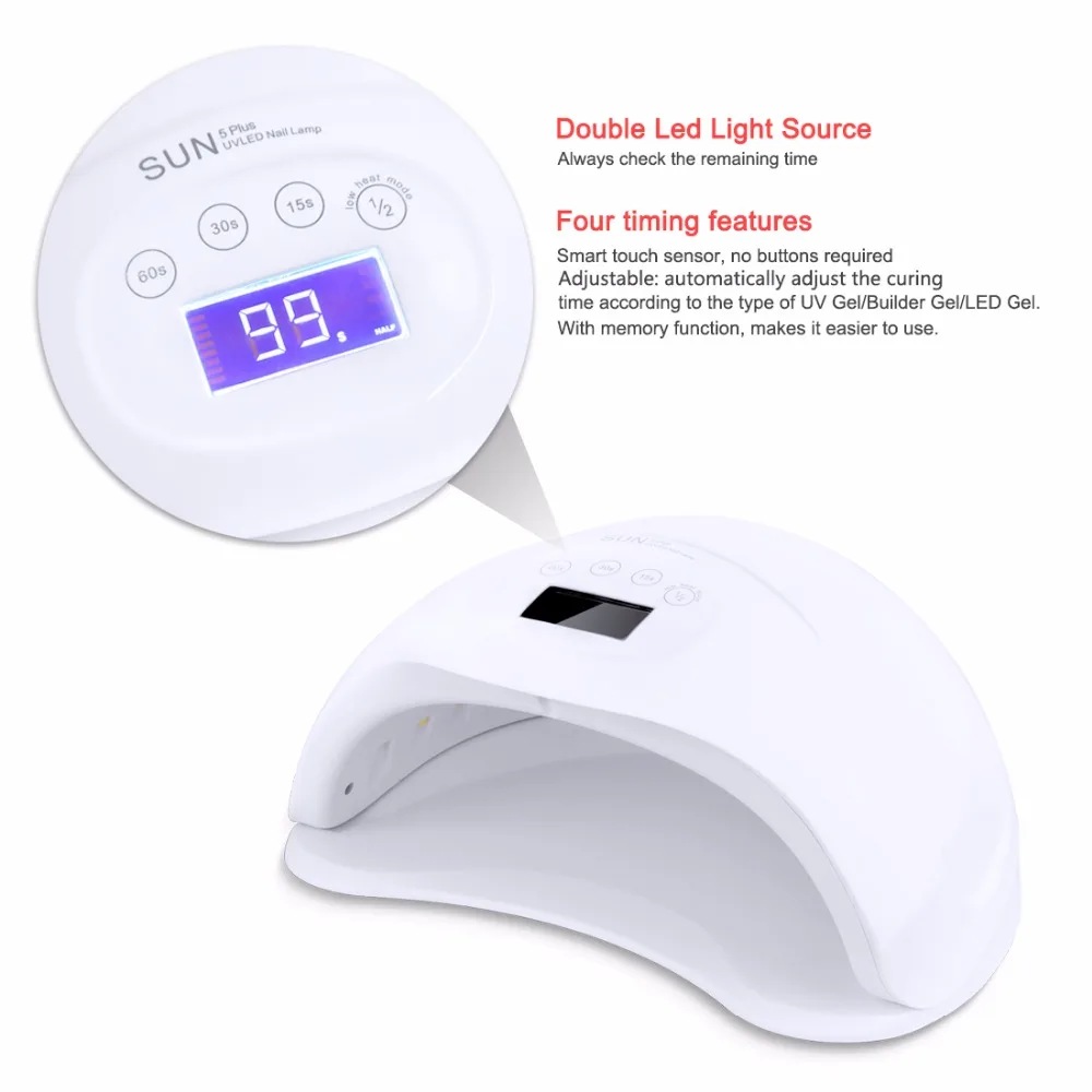 LED Nail Lamp Nail Dryer Gel Polish Curing Automatic Manicure Dryer 24 led Lights