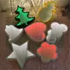 Newest 3D LED lovely star shaped lamp decorative modeling lights Christmas kids baby night light projector