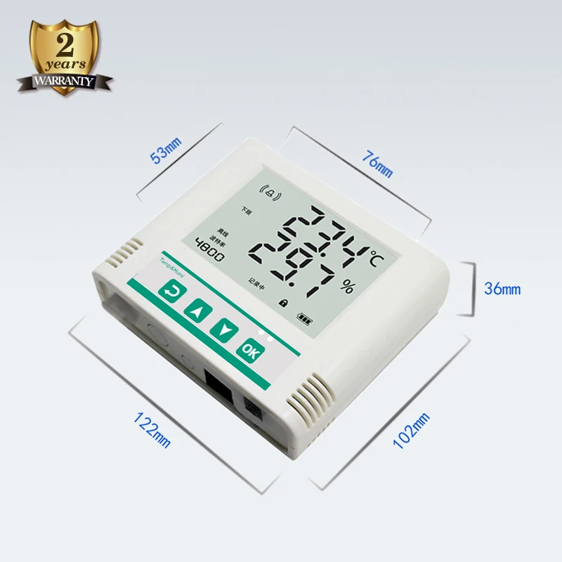 Long range wireless Sensor temperature humidity transmitter with lcd display