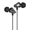 Generic Metal Plugs in Ear Triangle Pattern Headphone Wired Heavy Bass Earphone