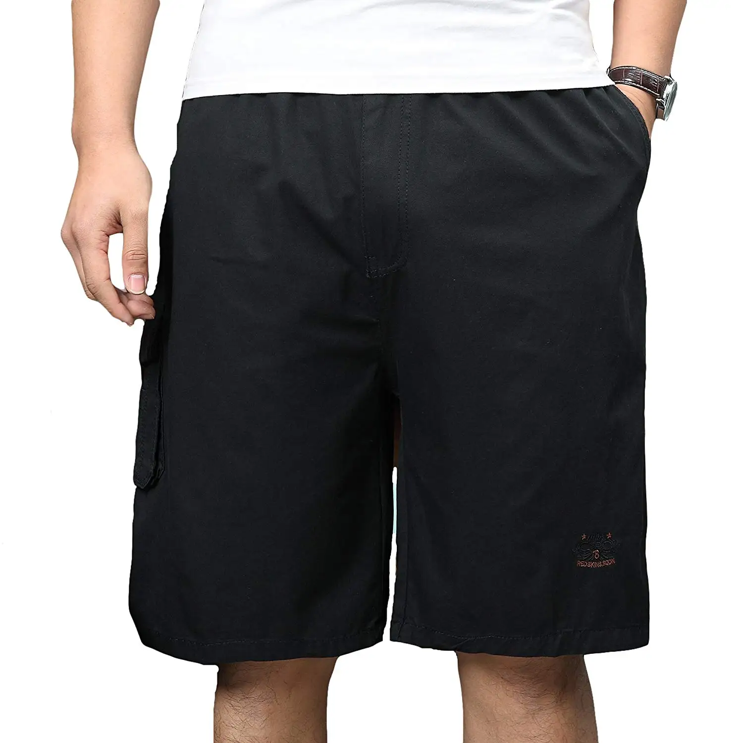 cargo shorts elastic waist with drawstring