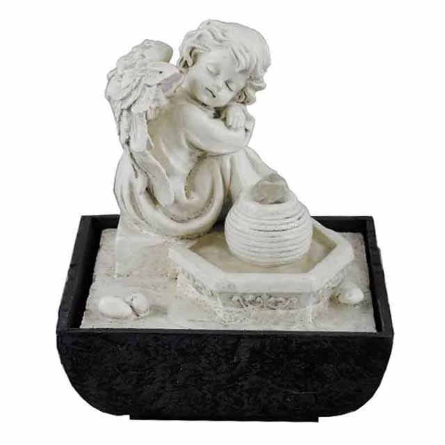 Tabletop Angel Fountain Cherub Indoor Water Feature Buy Indoor Water
