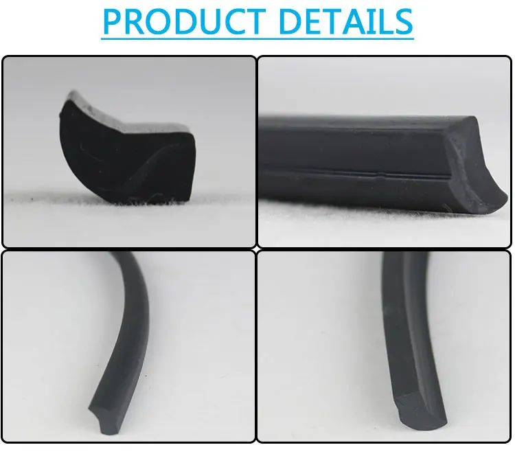 Crash proof wear resistant car silicone epdm rubber strip sealing fridge