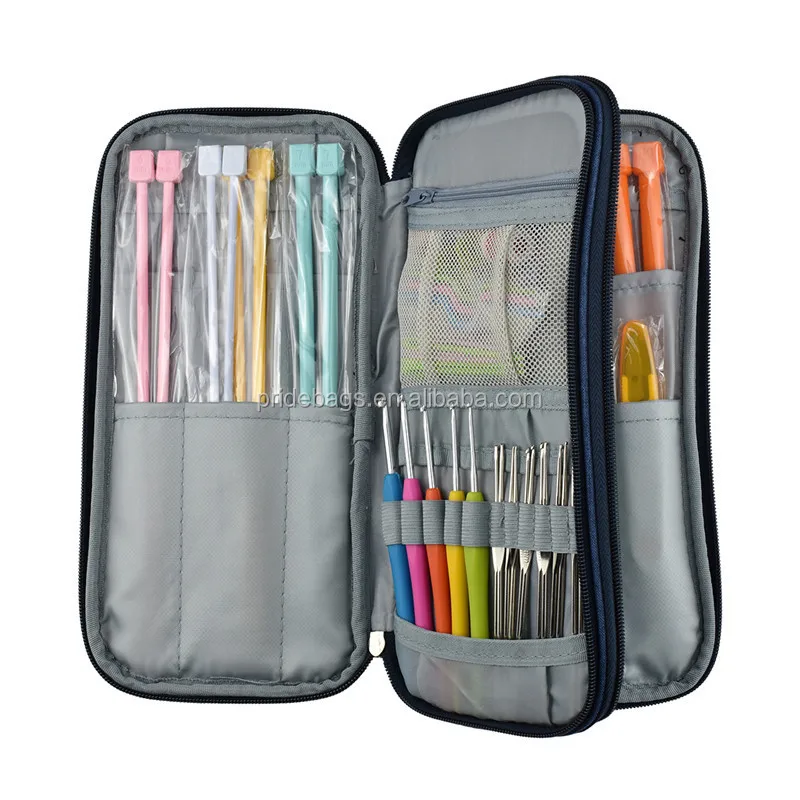 Empty Crochet Hook Bag Storage Pouch Knitting Kit Case Organizer Bag