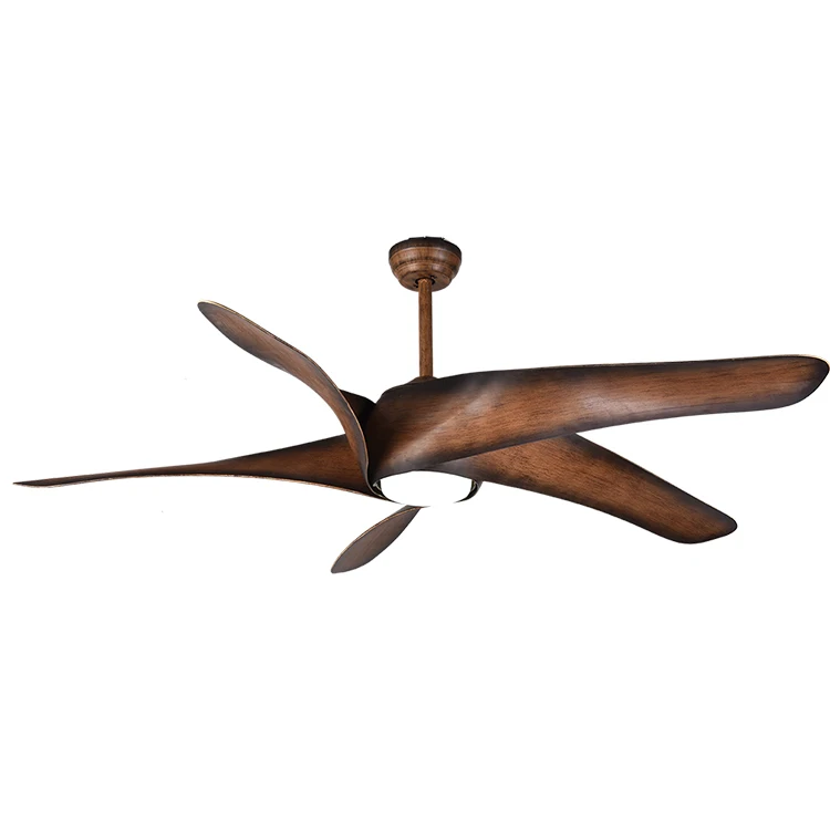 energy saving brown electric 60 inch remote control led ceiling fan with light