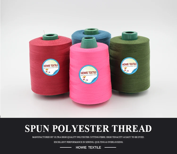 High Quality 40/2 Spun Polyester Sewing Thread 5000 Yards per cone